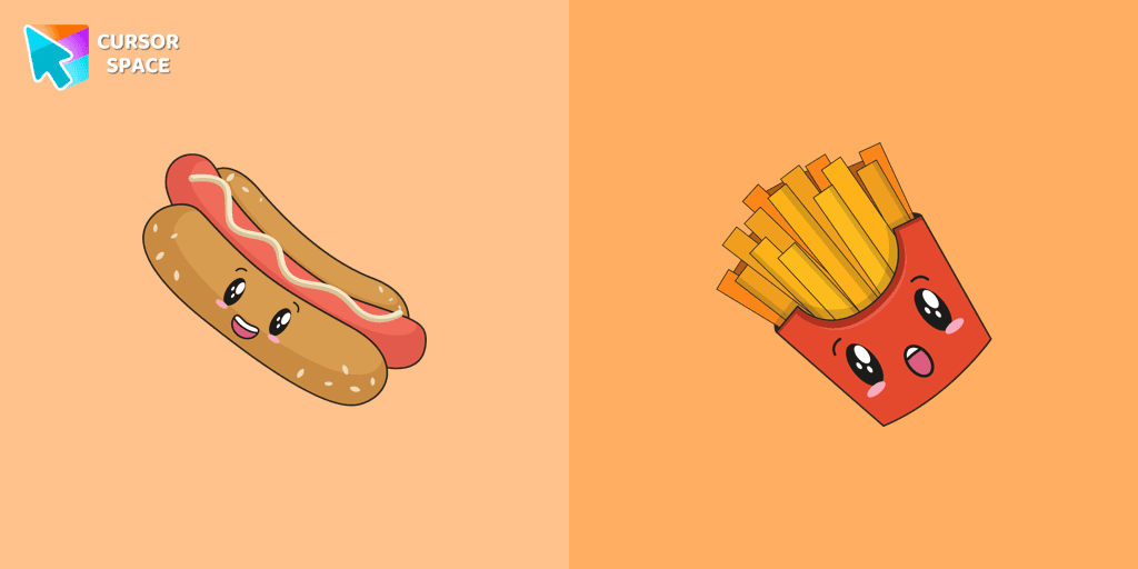 Kawaii Fast Food cursor